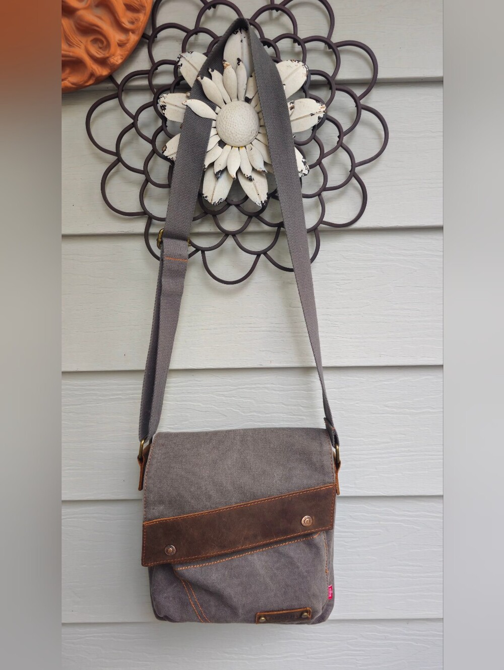Augur Canvas & Leather Crossbody